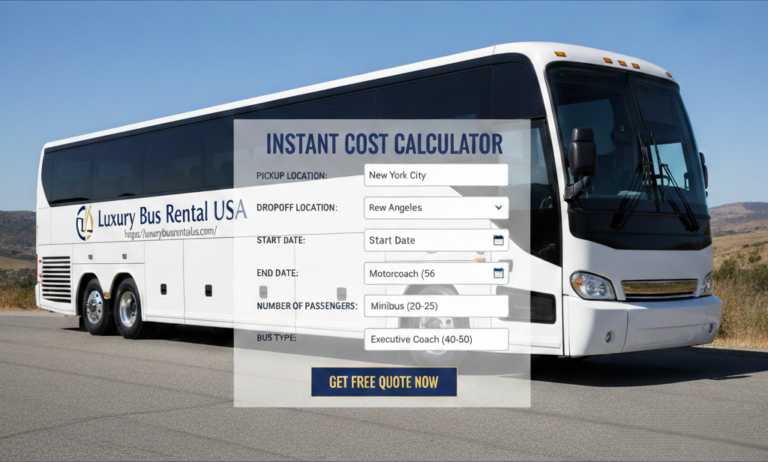 Charter Bus Rental Cost Calculator